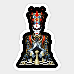 Psychedelic Joker Chess Sticker